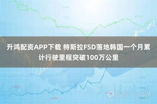 升鸿配资APP下载 特斯拉FSD落地韩国一个月累计行驶里程突破100万公里
